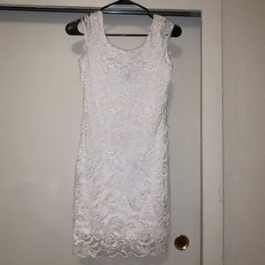 White lacy dress